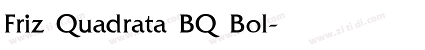 Friz Quadrata BQ Bol字体转换